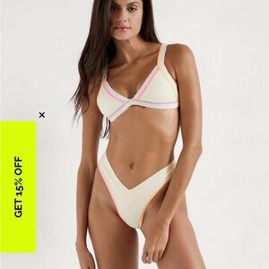 Stylish Cream Bikini Set